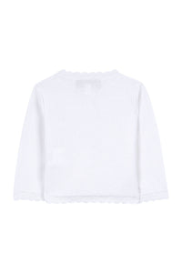 Cardigan Baby Promenade Romantique - Nacre