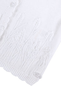 Cardigan Baby Promenade Romantique - Nacre