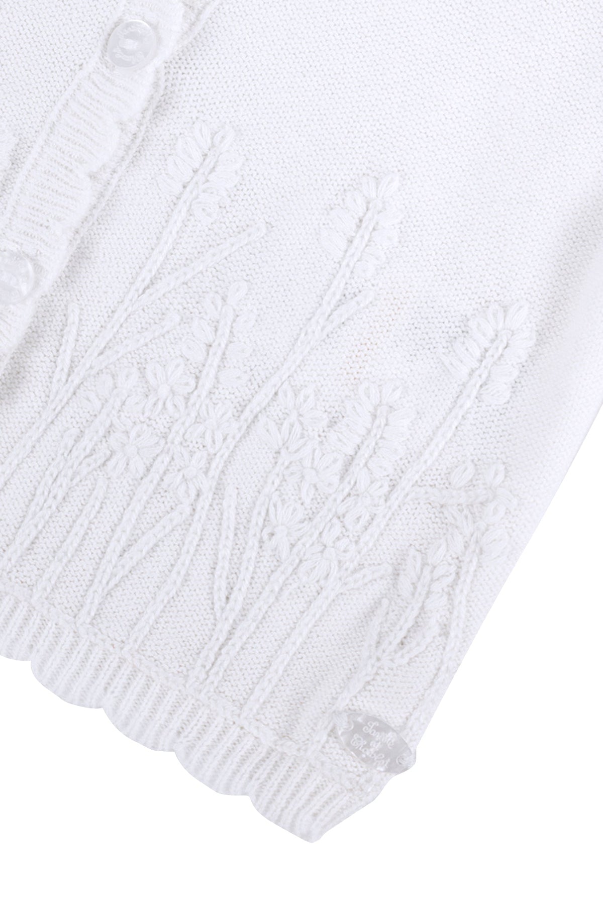 Cardigan Baby Promenade Romantique - Nacre
