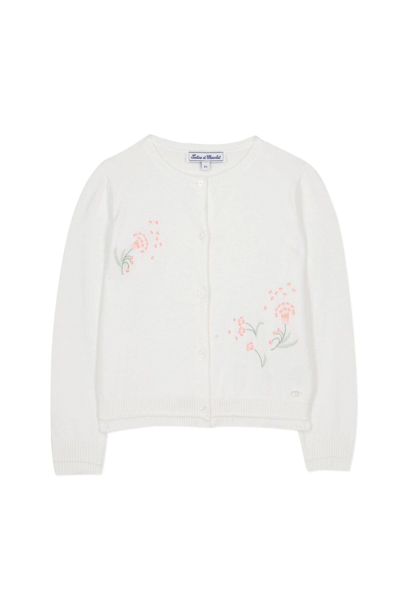 Cardigan Promenade Romantique - Nacre