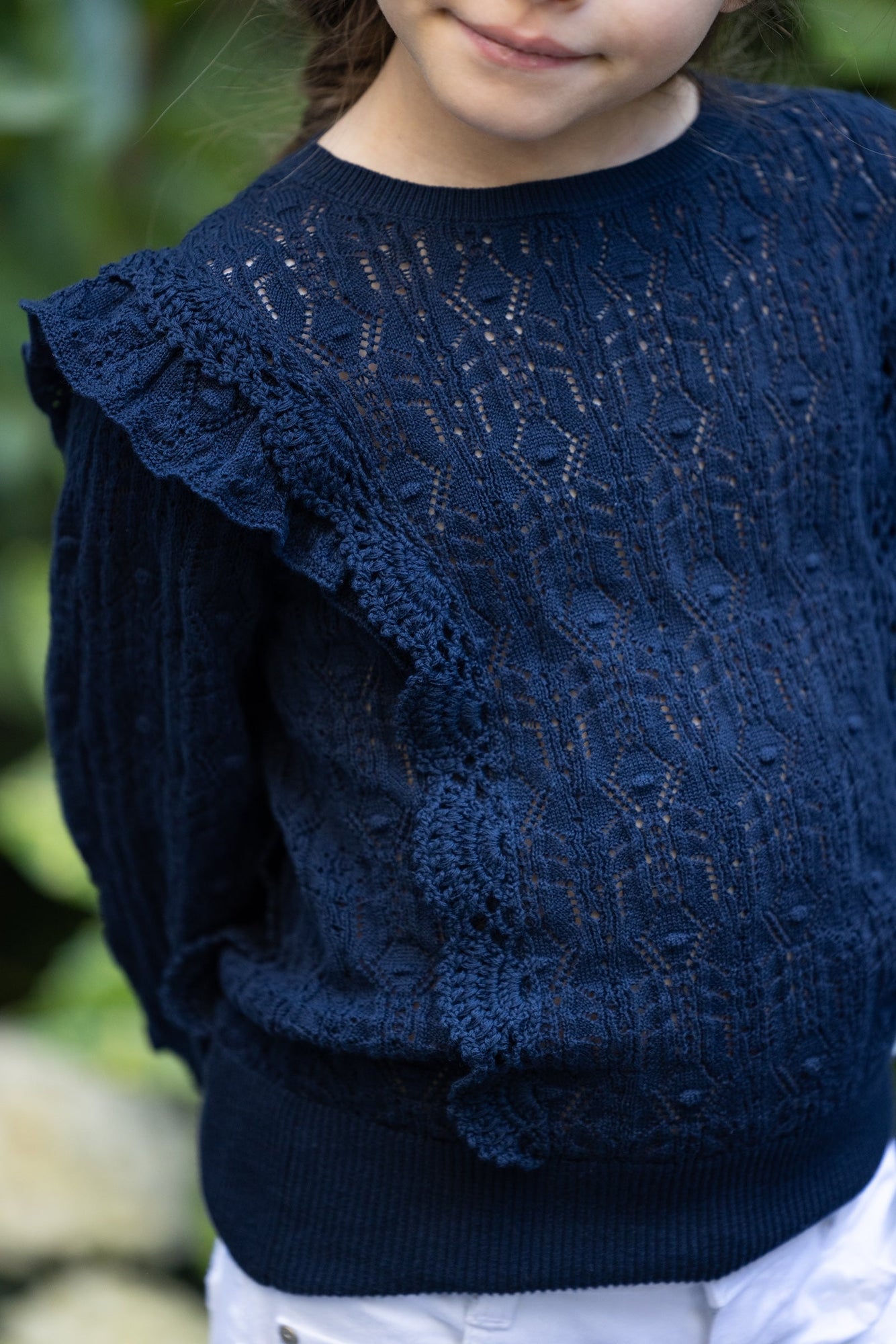 Pull Fleur D'Hibiscus - Marine