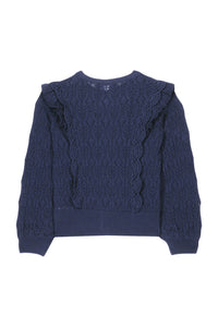 Pull Fleur D'Hibiscus - Marine