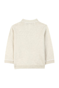 Avenue De La Mer baby cardigan in linen - Lin Chiné