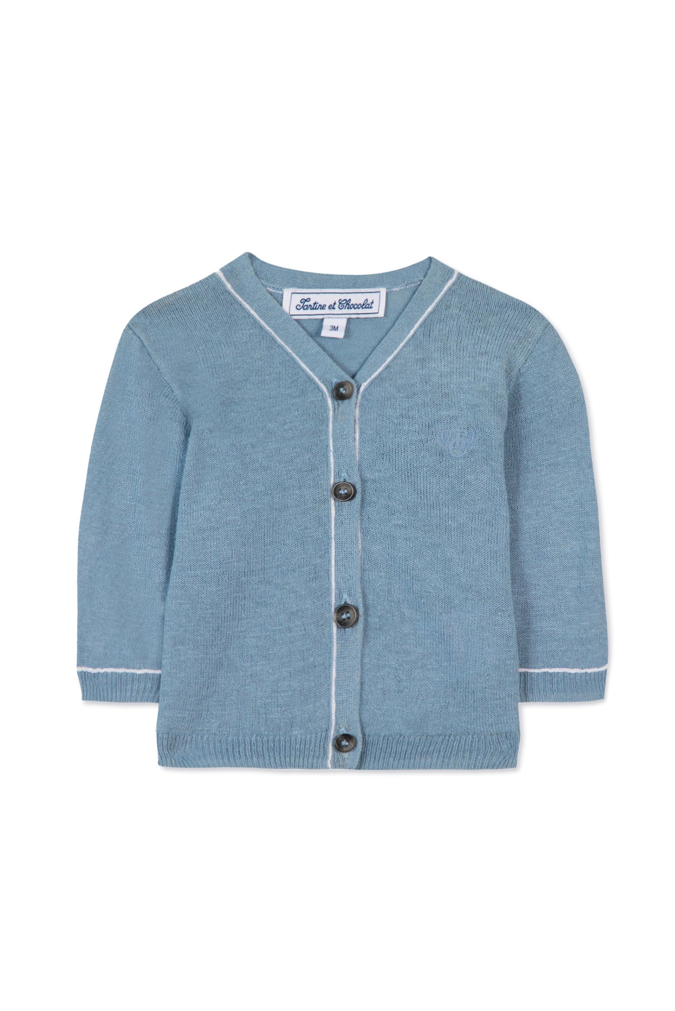 Baby Road Trip waistcoat in linen - Horizon