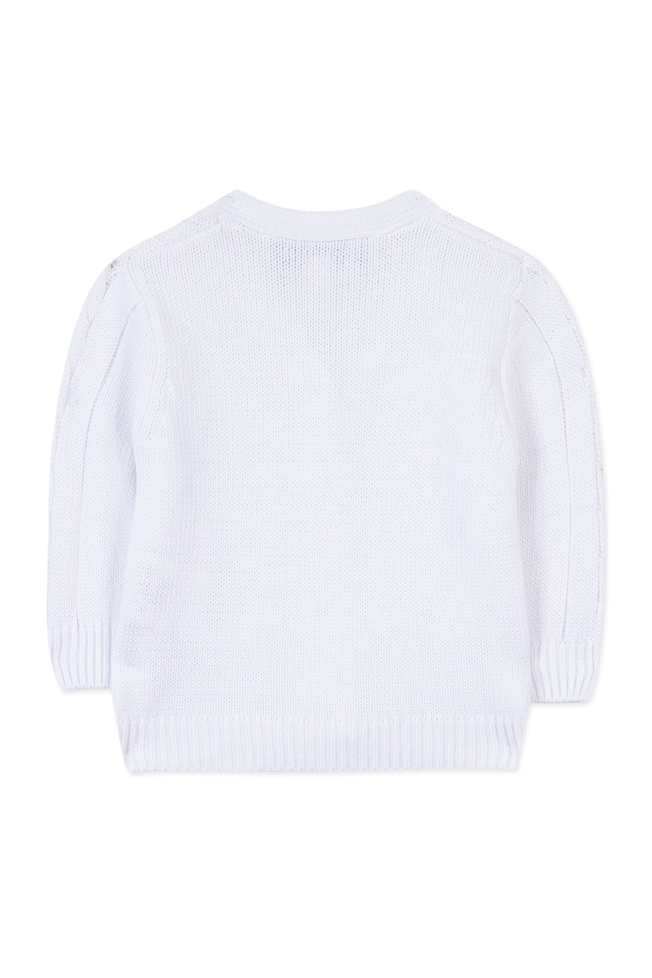 Baby Ceremonie cardigan - White