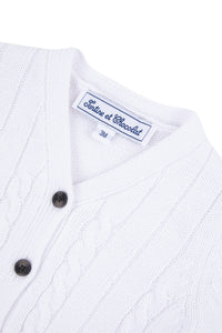 Baby Ceremonie cardigan - White