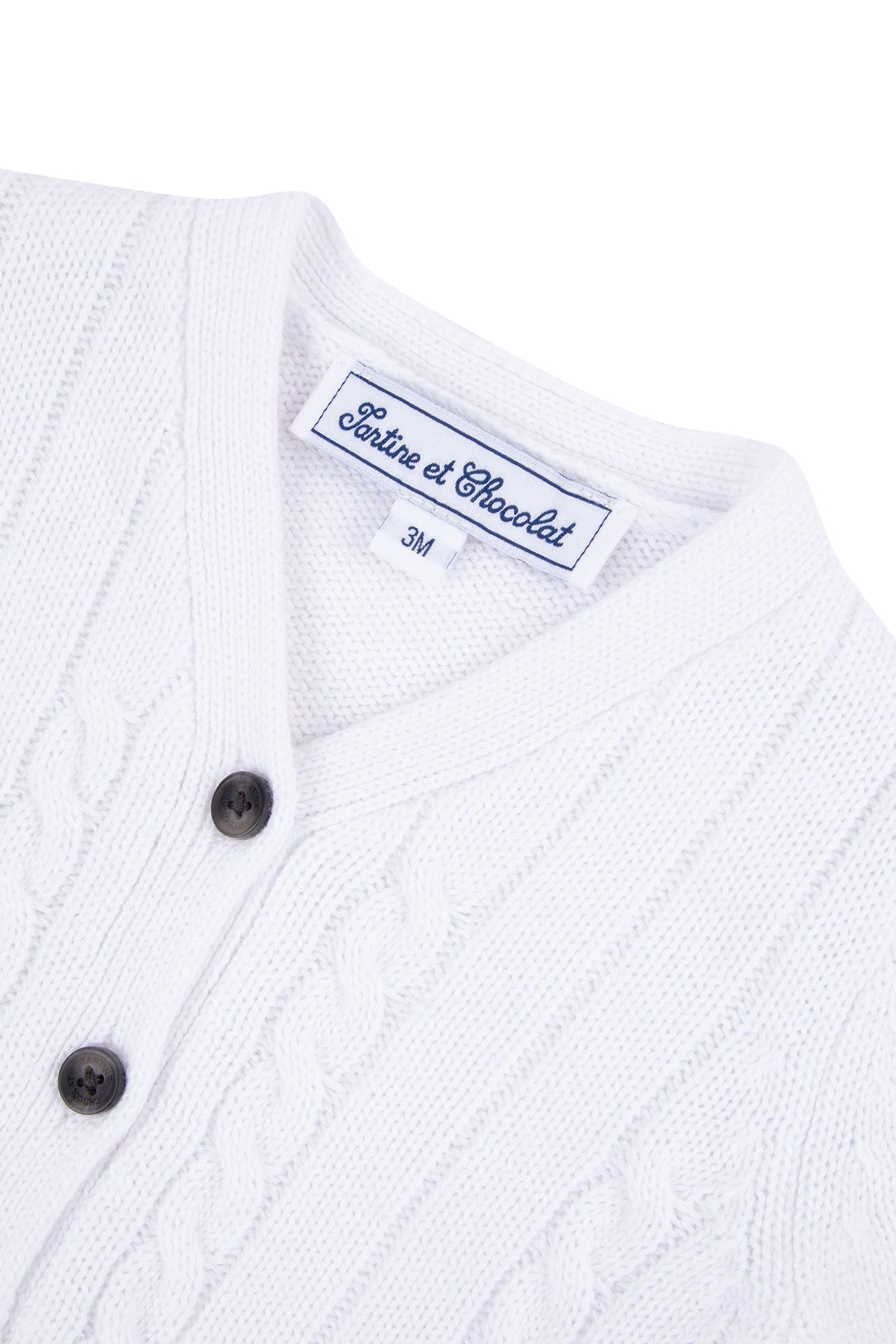 Baby Ceremonie cardigan - White
