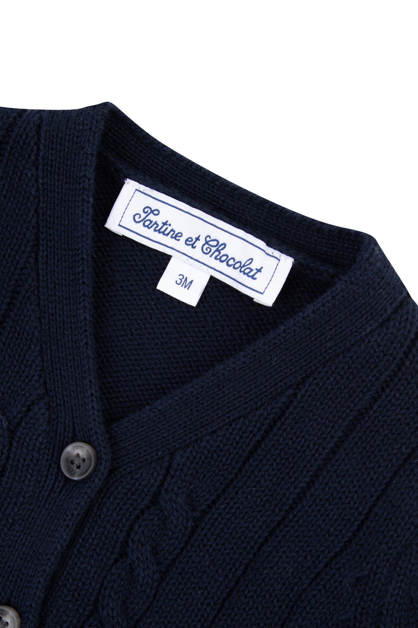 Baby Ceremonie cardigan - Navy