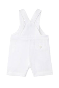 Salopette Baby Ceremonie en lin - Blanc