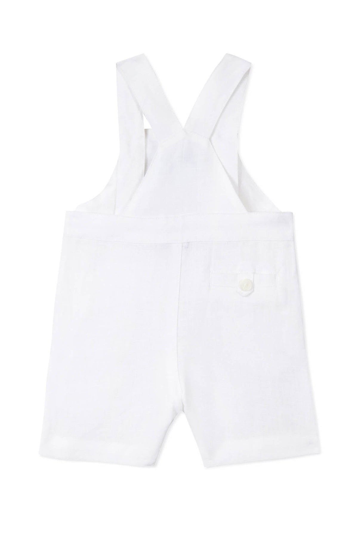 Salopette Baby Ceremonie en lin - Blanc
