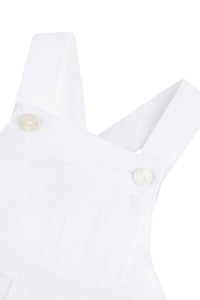 Salopette Baby Ceremonie en lin - Blanc