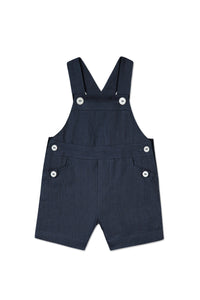 Baby Ceremonie linen dungarees - Navy