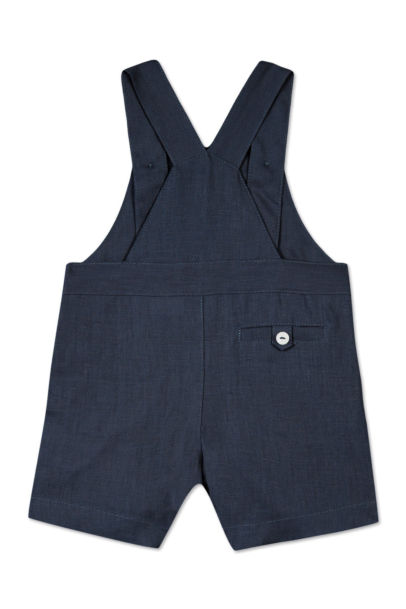 Baby Ceremonie linen dungarees - Navy
