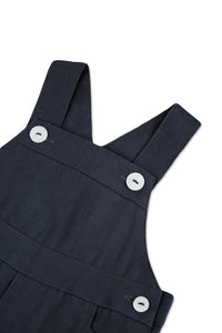 Baby Ceremonie linen dungarees - Navy