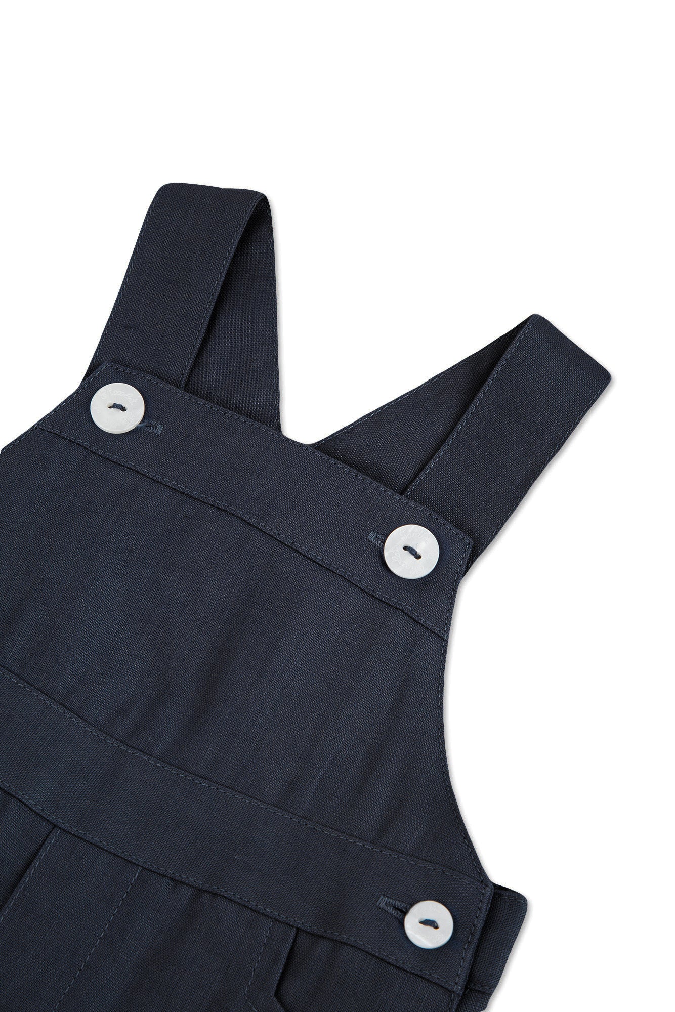 Baby Ceremonie linen dungarees - Navy