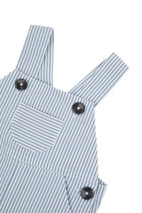 Avenue De La Mer Baby Dungarees - Azur