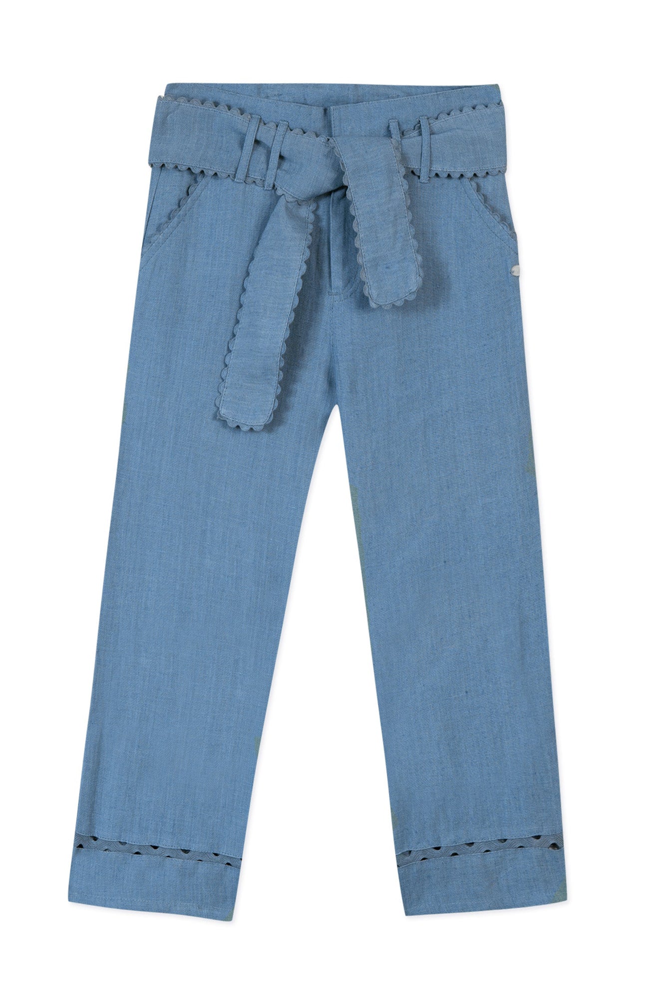 Bord De Mer trousers in linen - Denim