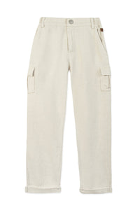 Avenue De La Mer Trousers - Mottled Linen