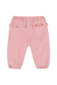 Pantalon Baby Promenade Romantique en lin - Litchi