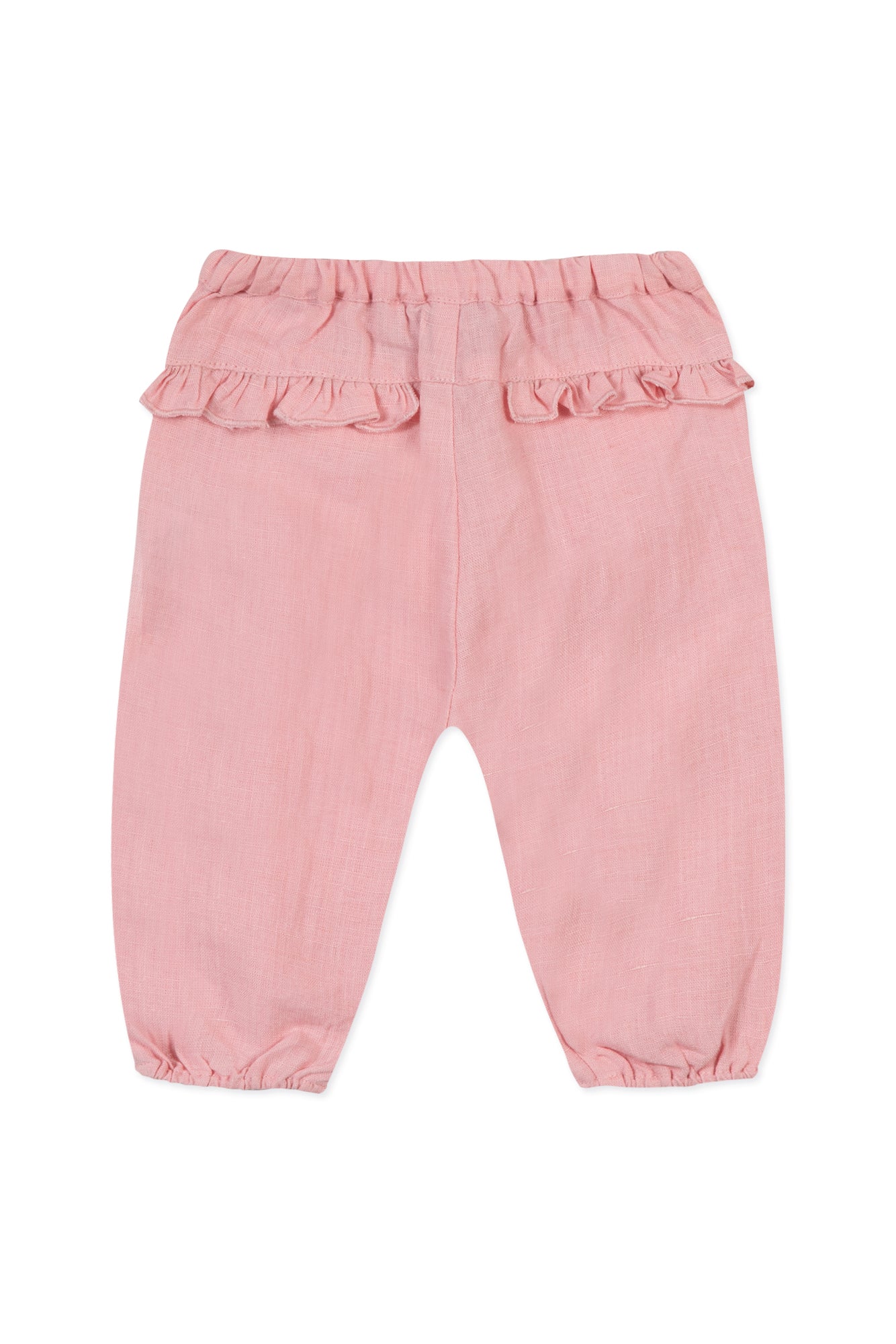 Pantalon Baby Promenade Romantique en lin - Litchi