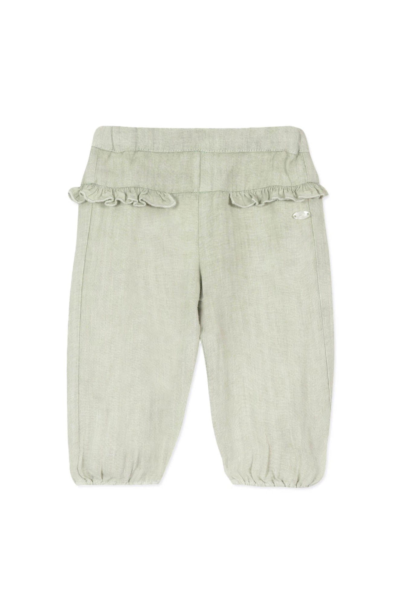 Baby Promenade Romantique linen trousers - Opaline Chiné