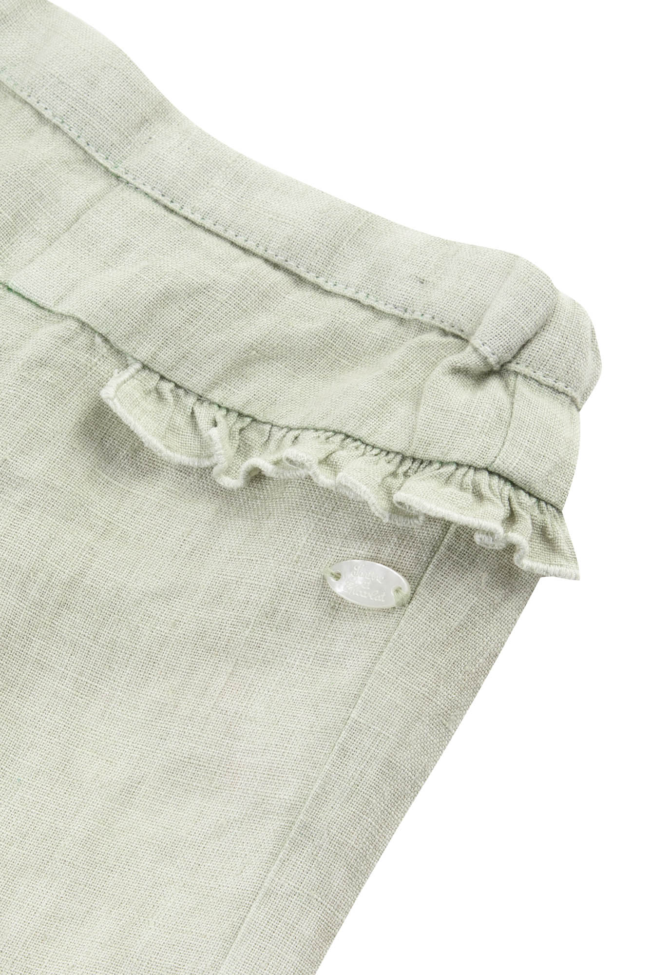 Baby Promenade Romantique linen trousers - Opaline Chiné
