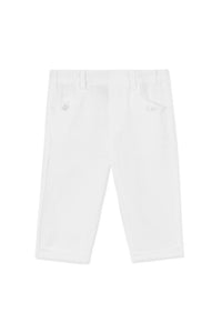Pantalon Baby Ceremonie en lin - Blanc