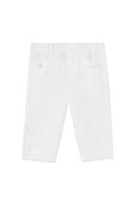 Pantalon Baby Ceremonie en lin - Blanc