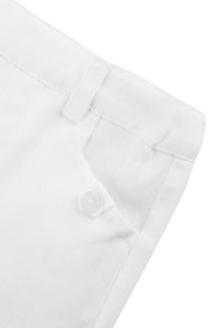 Pantalon Baby Ceremonie en lin - Blanc