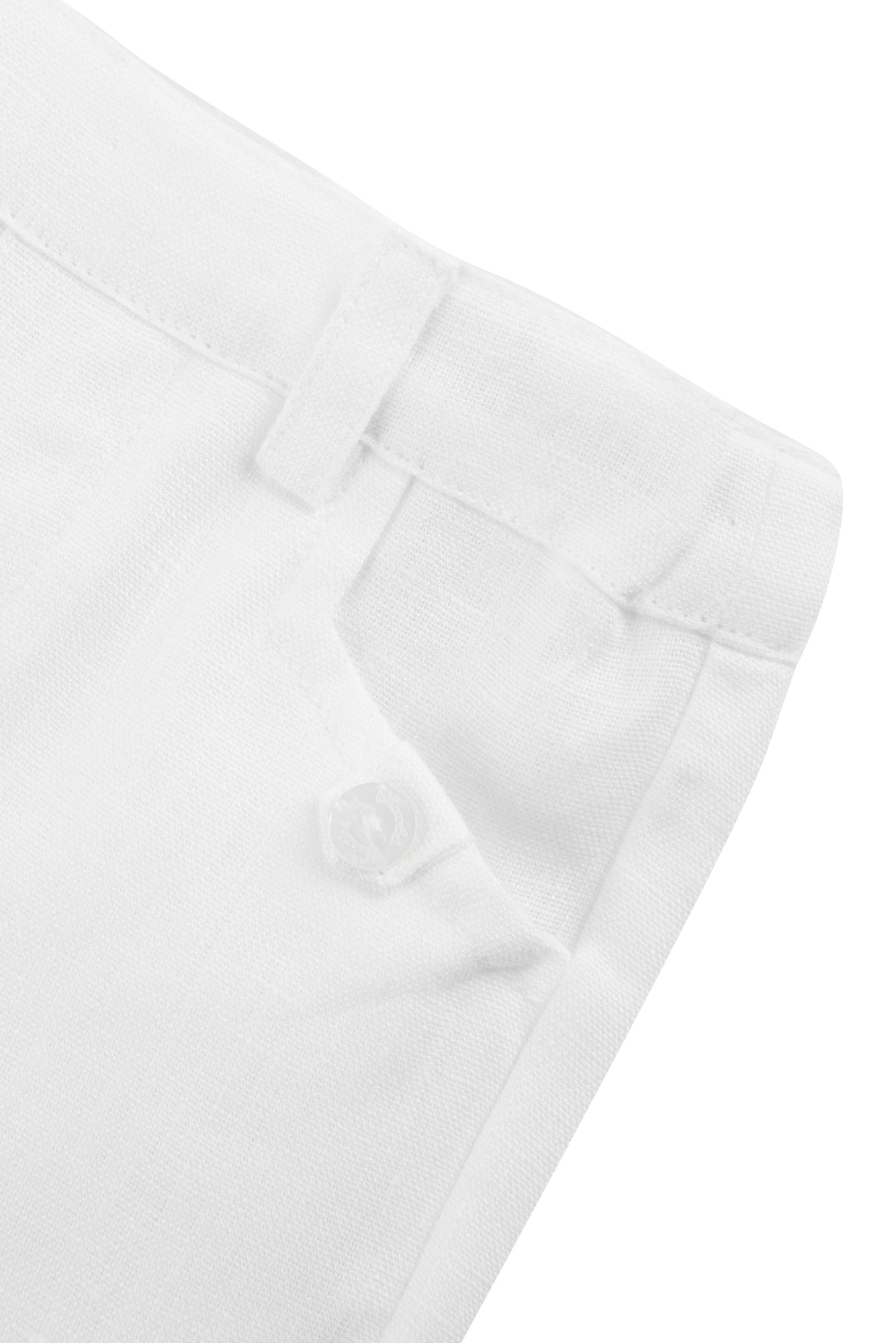 Pantalon Baby Ceremonie en lin - Blanc