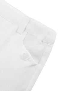 Pantalon Baby Ceremonie en lin - Blanc
