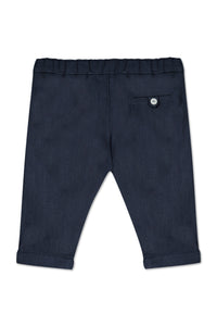 Baby Ceremonie linen trousers - Navy