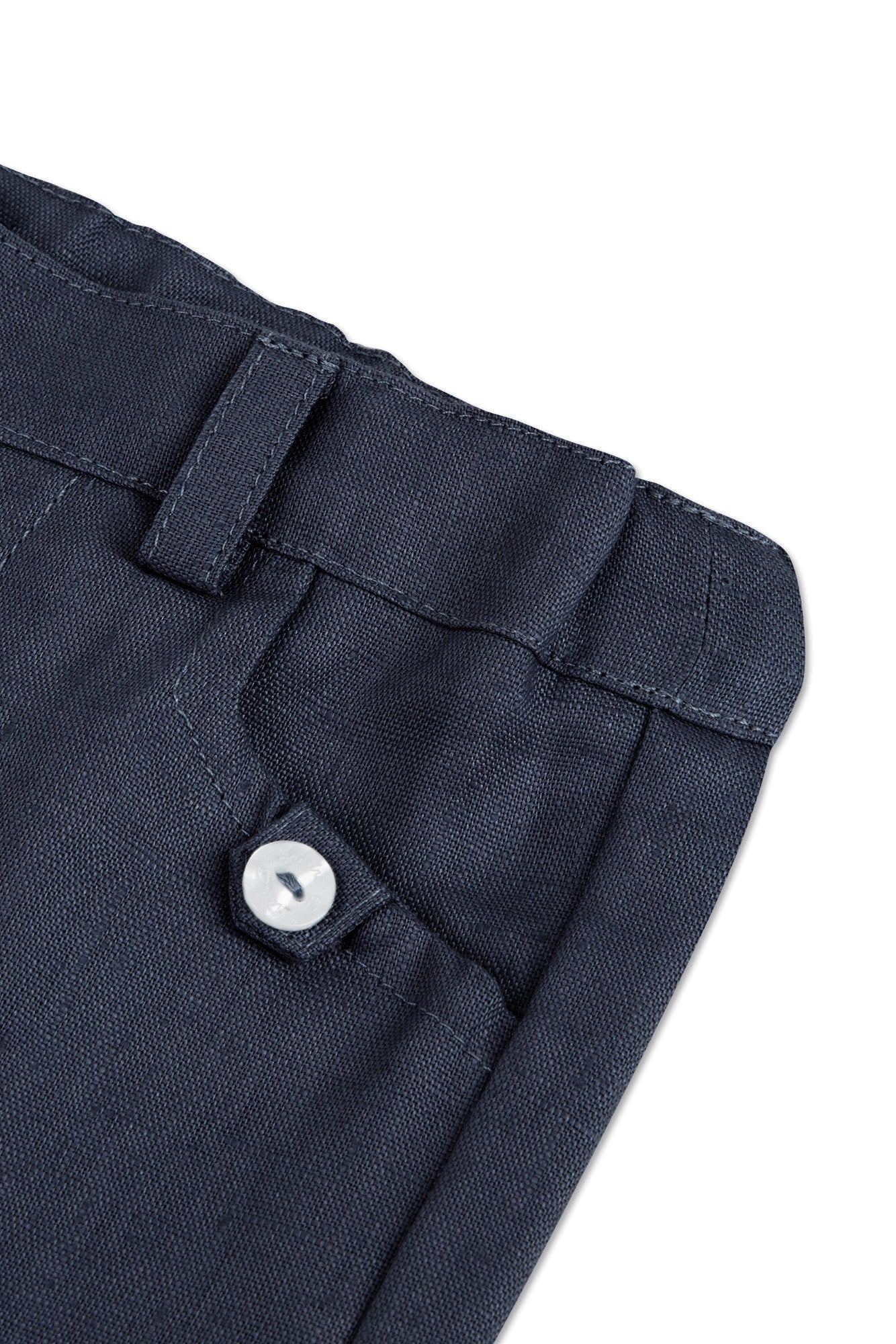 Baby Ceremonie linen trousers - Navy