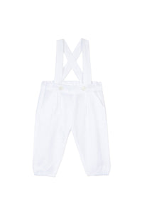 Pantalon Baby Ceremonie en lin - Blanc
