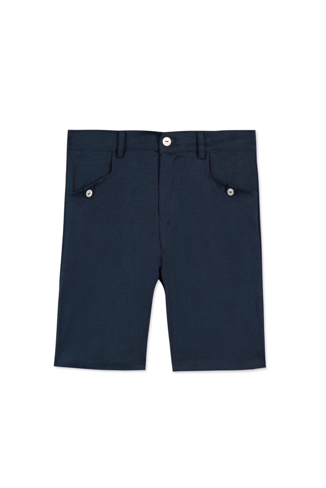 Short Ceremonie en lin - Marine