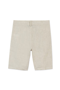 Ceremonie shorts in linen - Sable Chiné