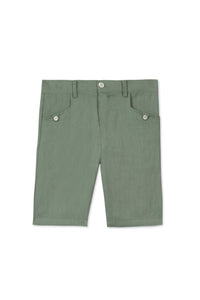 Short Jardin Secret en lin - Laurier