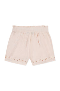 Short Promenade Romantique en lin - Bouton De Rose