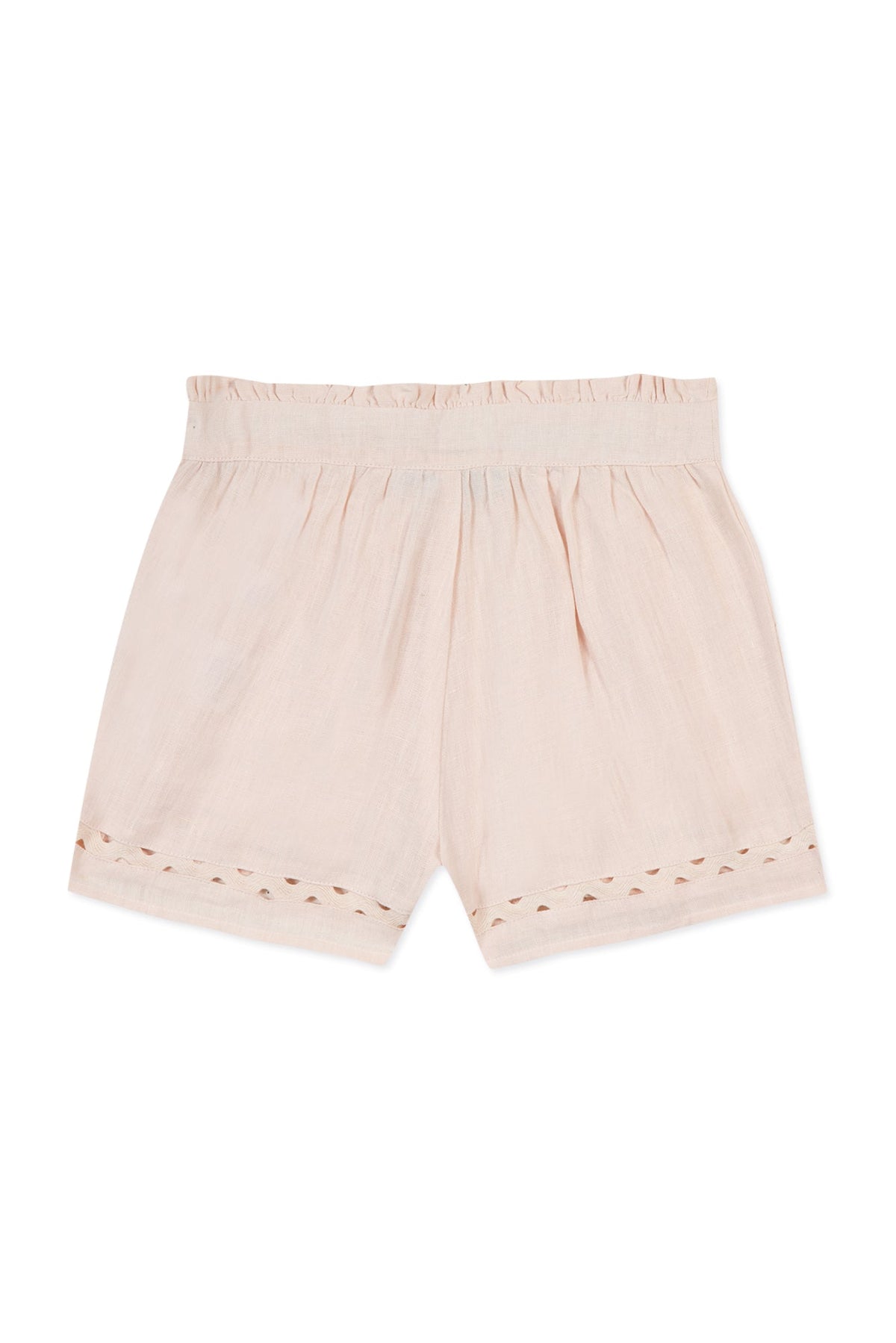 Short Promenade Romantique en lin - Bouton De Rose