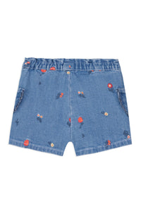 Baby Fleur D'Hibiscus shorts - Denim