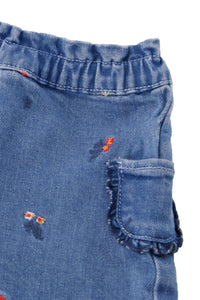 Baby Fleur D'Hibiscus shorts - Denim