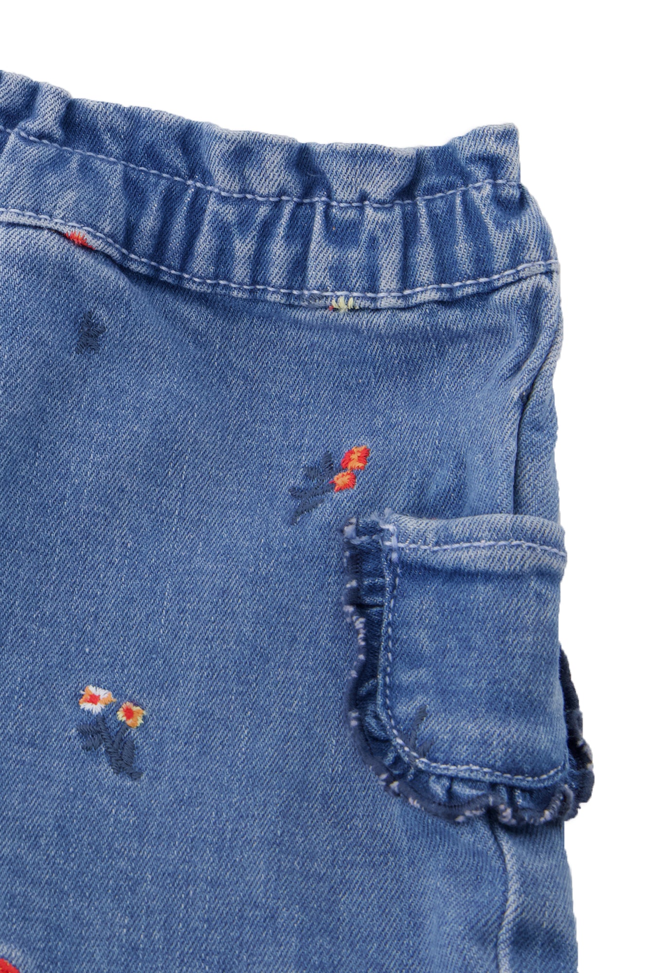 Baby Fleur D'Hibiscus shorts - Denim