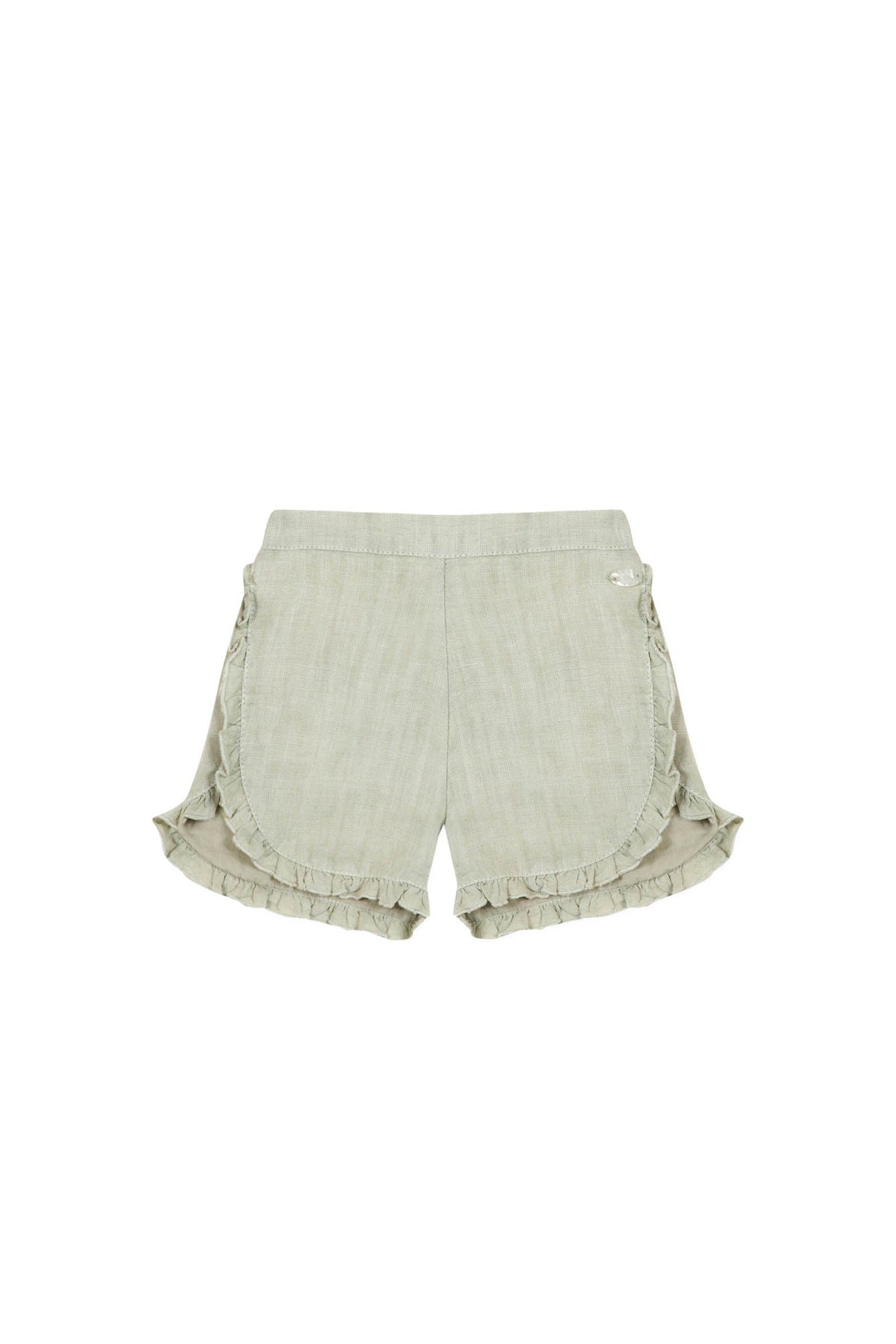 Baby Promenade Romantique shorts in linen - Opaline Chiné