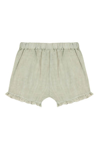 Baby Promenade Romantique shorts in linen - Opaline Chiné
