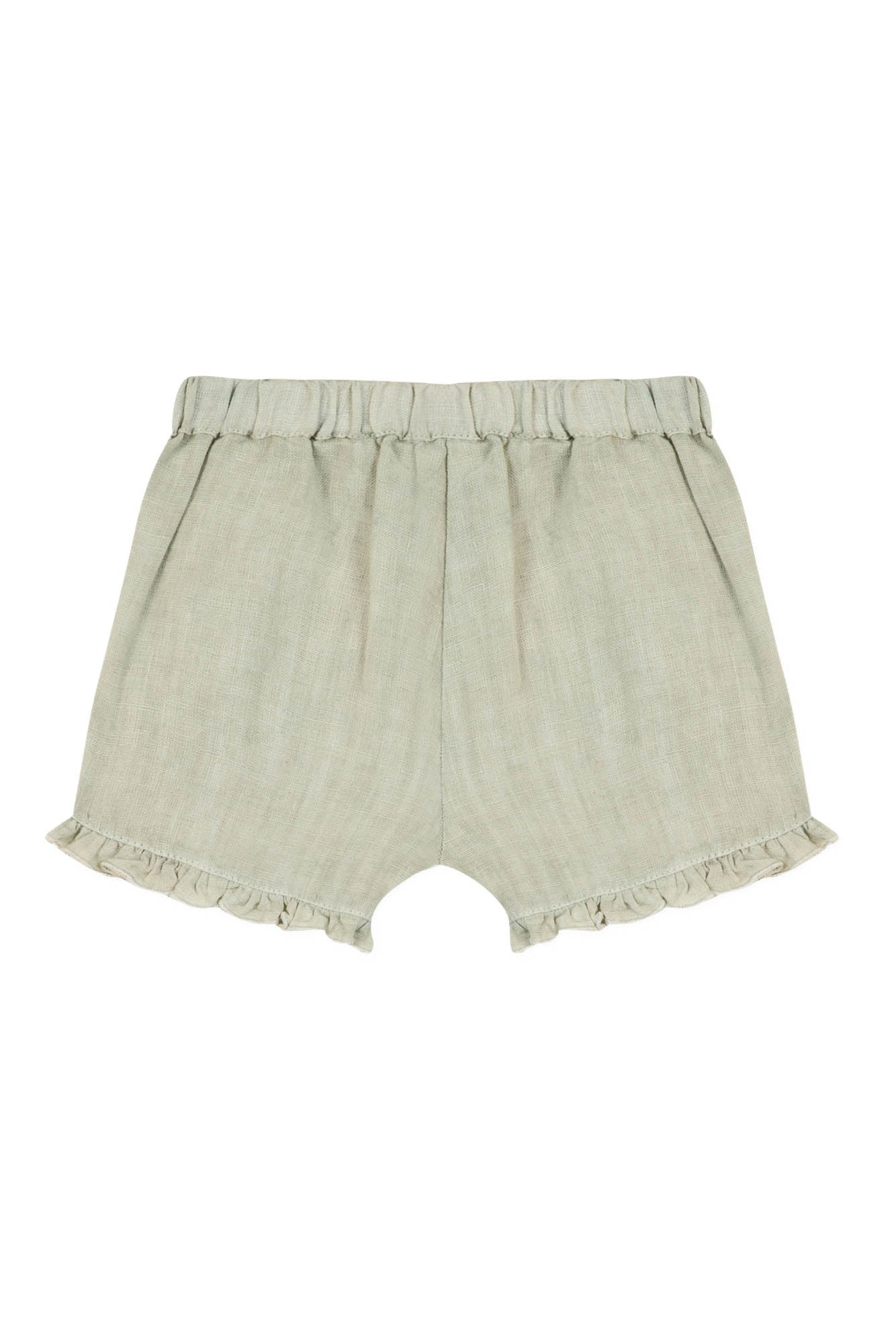 Baby Promenade Romantique shorts in linen - Opaline Chiné
