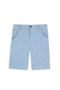 Avenue De La Mer shorts in linen - Azur