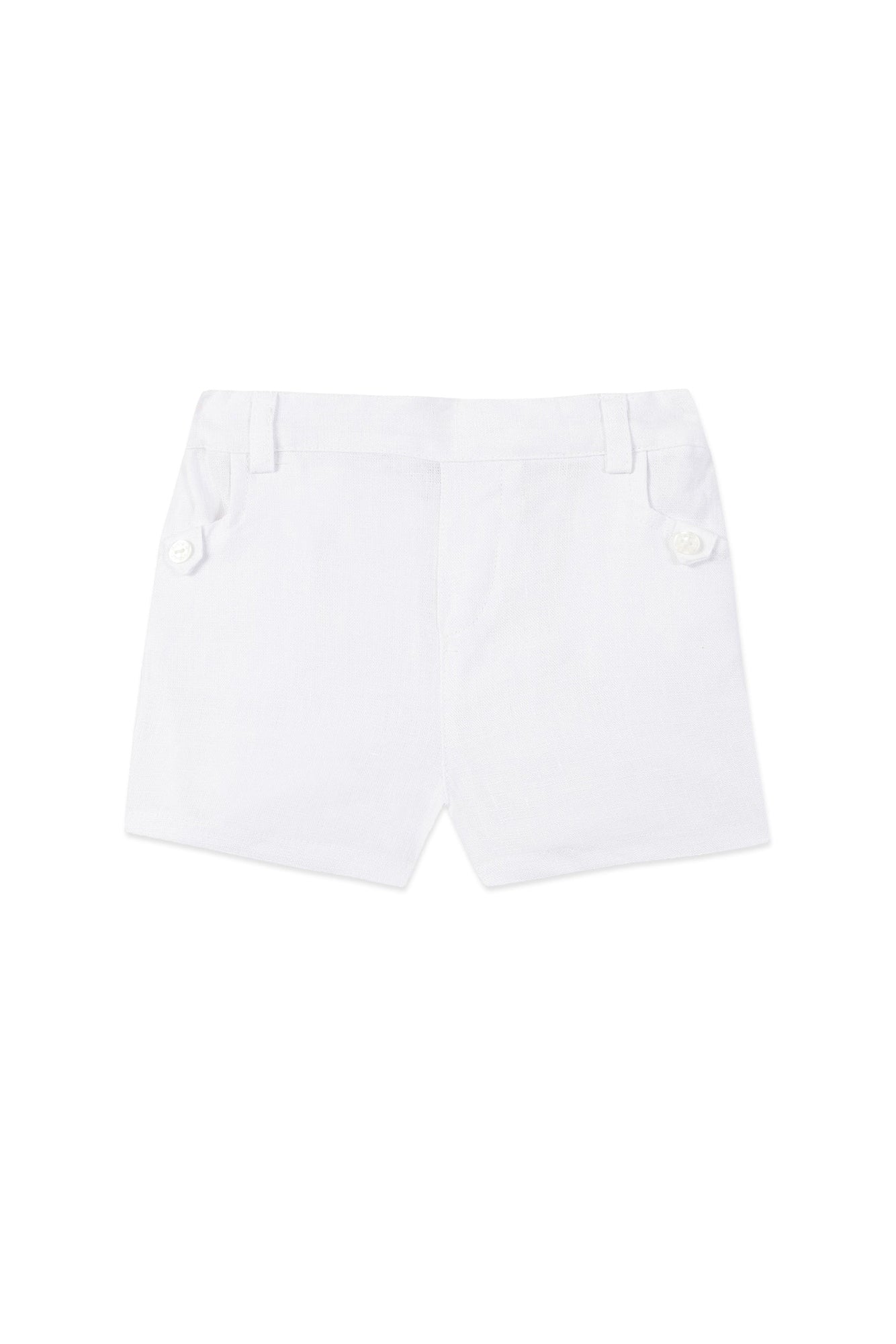 Baby Ceremonie linen shorts - White