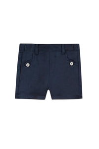 Baby Ceremonie linen shorts - Navy
