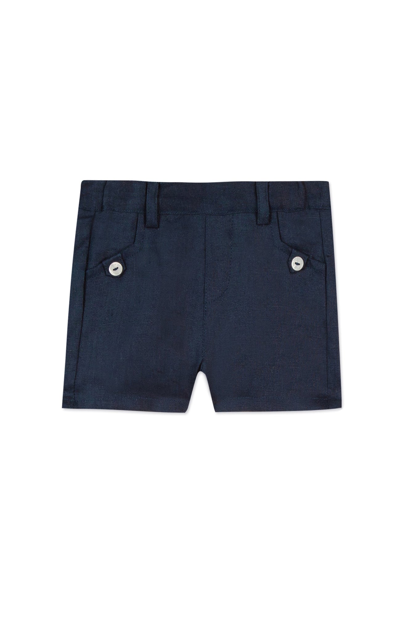 Baby Ceremonie linen shorts - Navy