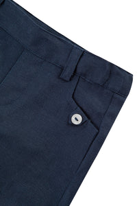 Baby Ceremonie linen shorts - Navy